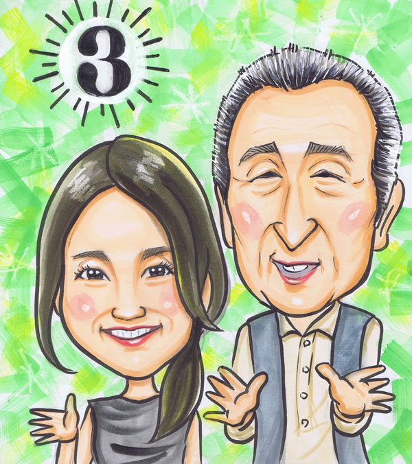 似顔絵プレゼント マイルドハート 結婚記念日 妻 夫 両親 金婚式 金婚式のお祝い 記念品 銀婚式 還暦祝い ギフト 贈り物 お祝い 母 父 祖父 祖母 男性 女性 夫婦 喜寿祝い 卒寿 古希祝い 古稀 米寿祝い 傘寿 白寿 長寿祝い 結婚50周年 賀寿 プレゼント