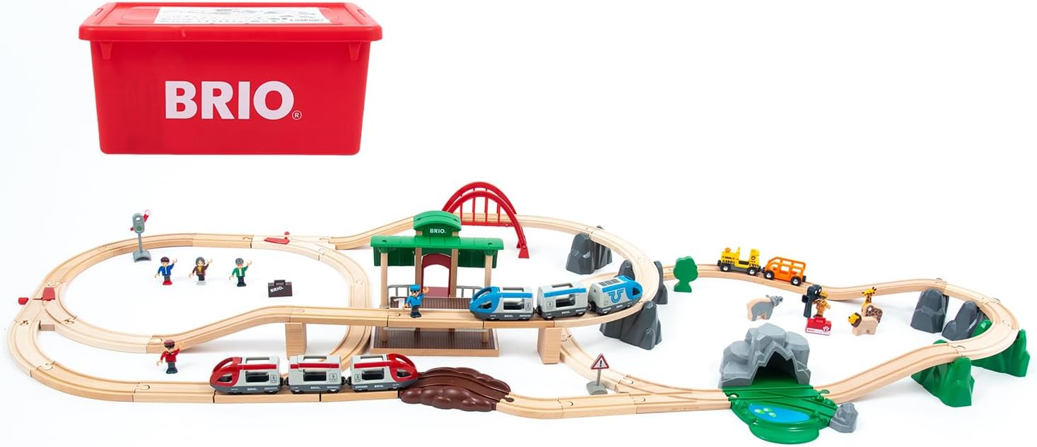 【クーポン券】【ラッピング無料受け付け中】押さえる生み出すこと BRIO (ブリオ) 2024年クリスマス押さえる軌跡仕掛ける 80000-142 全70天下太平 専用入れもの付き添い人 クリスマス差し上げ物 軌跡仕掛ける 手あそび 木製軌跡 貨物輸送無料 荷拵え紙不可