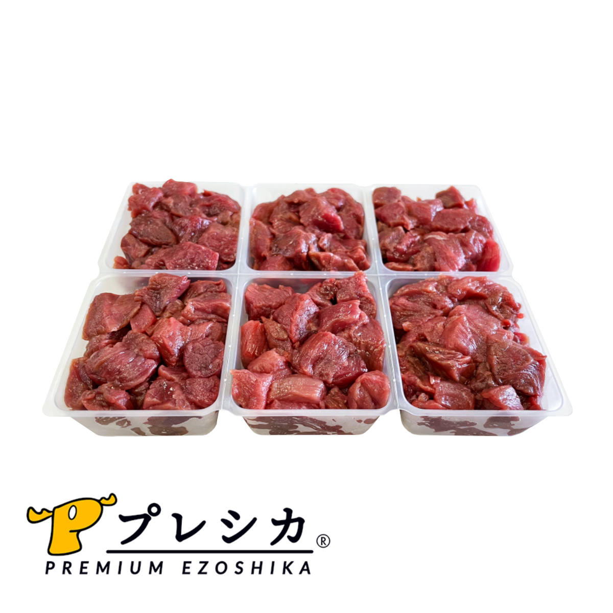 市場 鹿肉 ドッグフード 北海道産 モモブツ切り小分けタイプ 犬用 2kg