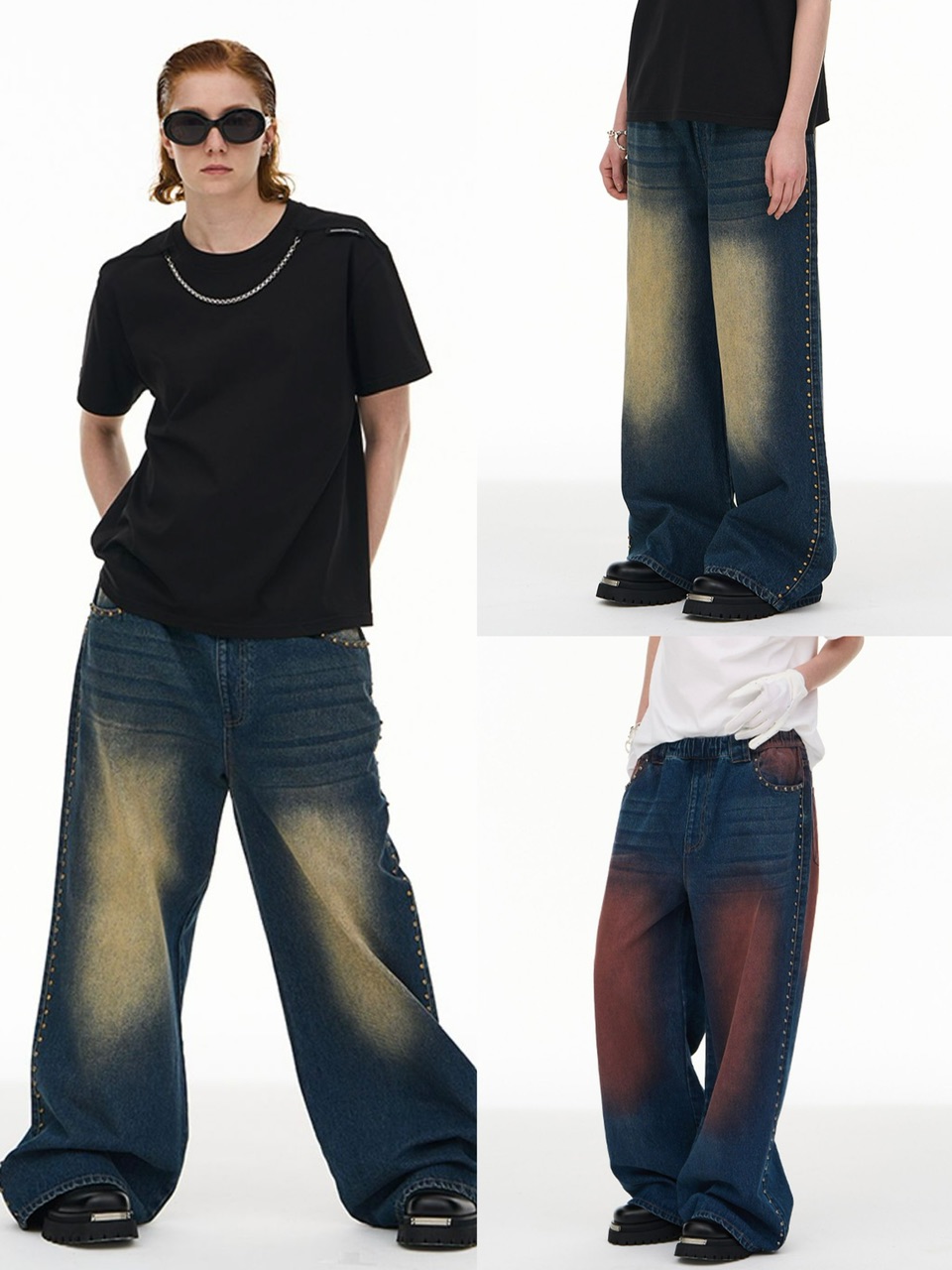 正規品 【 MODITEC M rivet water washing jeans 】 モディテック Mリベットウオーターウオッシングジーンズ デニム ジーンズ ボトムス パンツ デニムパンツ Pressing pressing プレッシング プレッシングウェブショップ vandy the pink tripp nyc unknown london