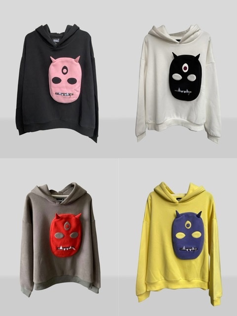 正規品【 SYCKLI 】 シックリー　DEMON HEART HOODIE　アメリカ　UNISEX　ユニセックス　メンズ　レディース　オーバーサイズ ストリート　トップス　フーディ Pressing pressing プレッシング プレッシングウェブショップ