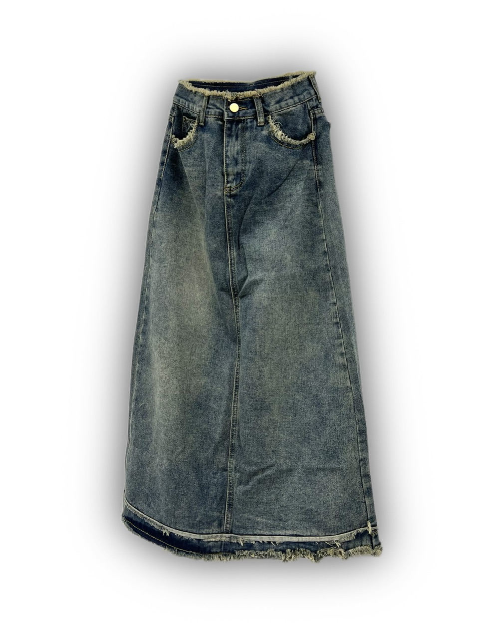 楽天市場】正規品【 XU fringe denim maxi skirt 】 エックスユー