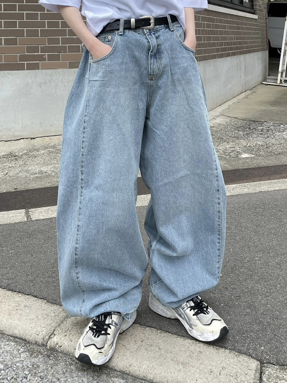 正規品 【 Chikashitsu + snap button denim pants (2color) 】 チカシツプラス スナップボタンデニムパンツ デニム デニムパンツ オールシーズン Pressing pressing プレッシング プレッシングウェブショップ vandy the pink tripp nyc unknown london oy オーワイ