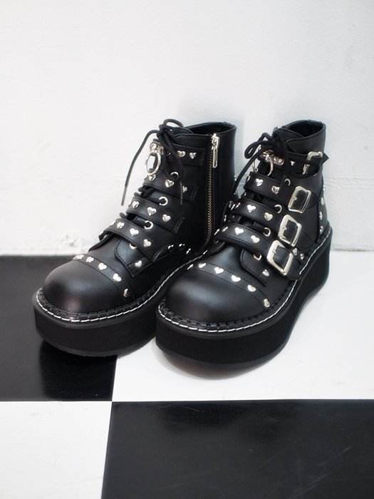 正規品【 DEMONIA EMILY-315 】 デモニア 厚底 厚底ブーツ 厚底スニーカー ブーツ パンク ゴシック ゴスロリ 原宿系 レディース メンズ ユニセックス Pressing pressing プレッシング プレッシングウェブショップ