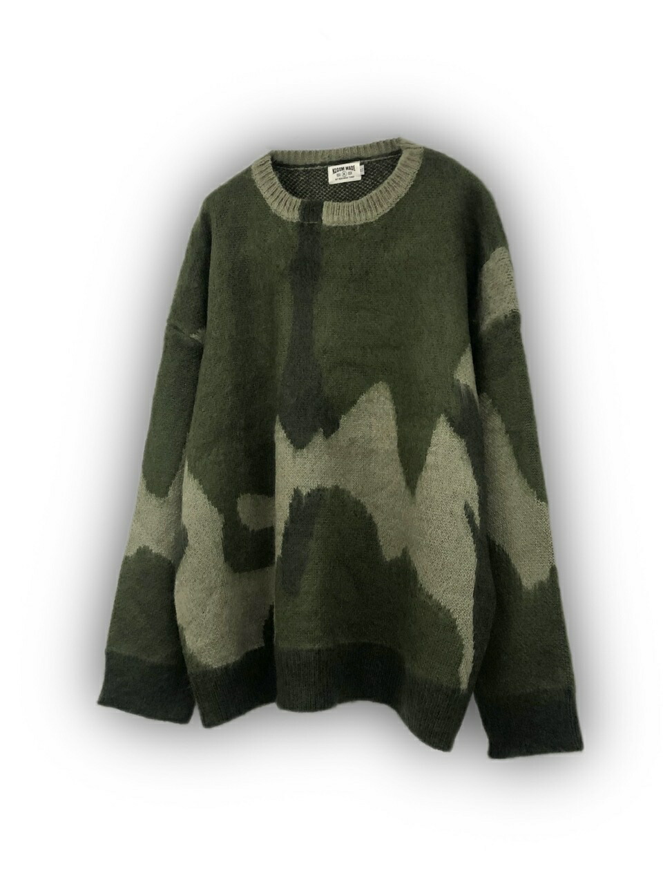 正規品【 XU camouflage knit 】 エックスユー ニット カモフラニット カモフラージュ柄 オーバーサイズ 秋服 冬服 Pressing pressing プレッシング プレッシングウェブショップ