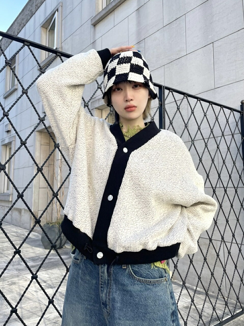 楽天市場】正規品【 XU damage knit cardigan (2color