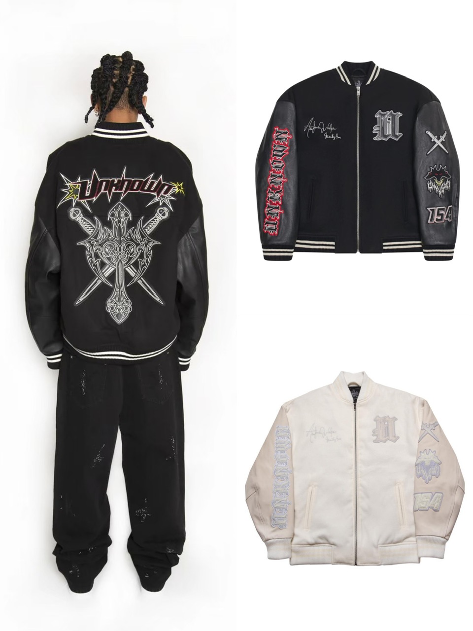 楽天市場】正規品【 UNKNOWN LONDON DAGGER MONOGRAM LEATHER JACKET 