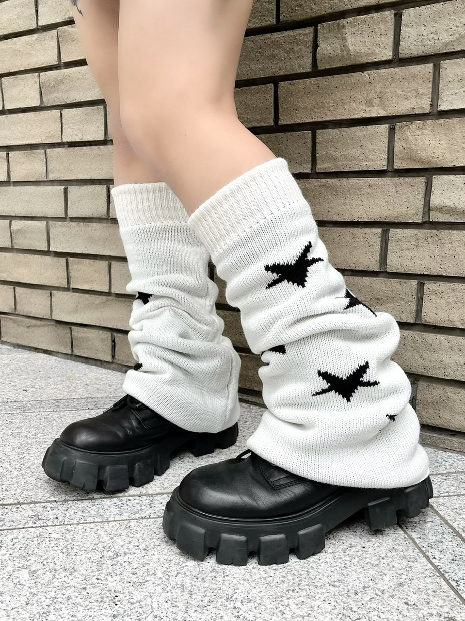 楽天市場】正規品【 XU mix knit leg warmer 】 エックスユー