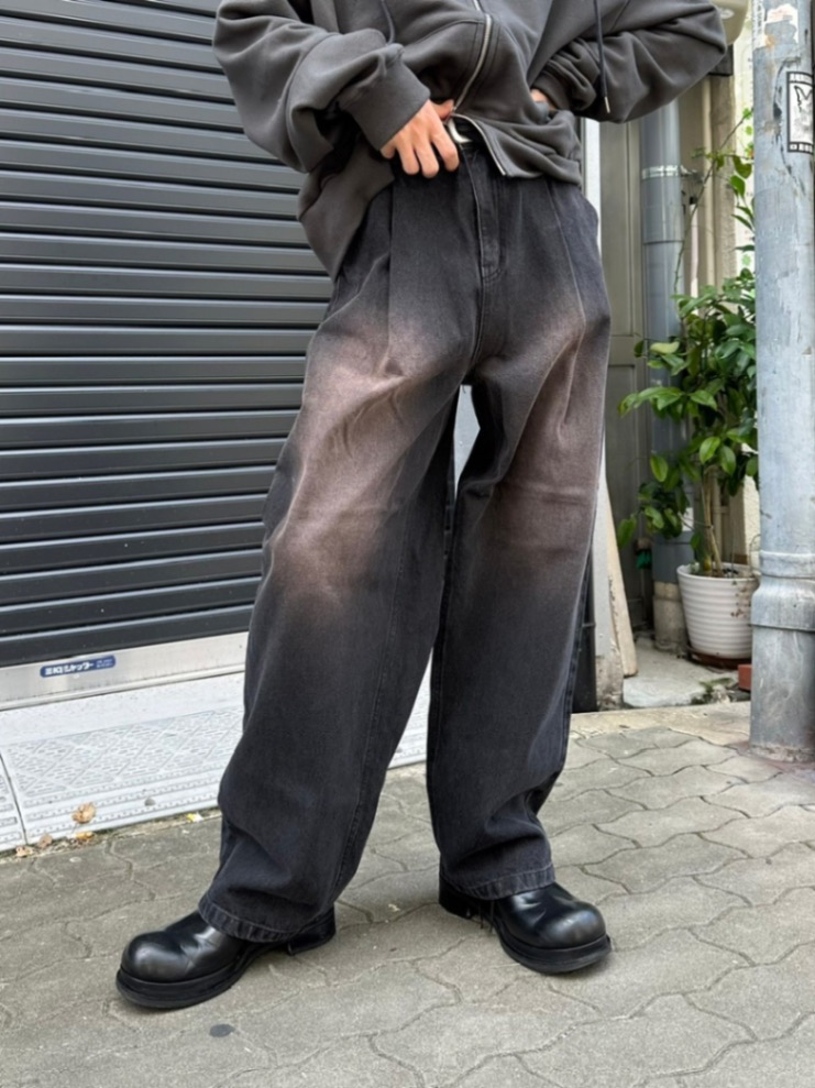 置き目品【 nmtc + vintage wide tuck denim pants 】 エヌエムティーシー 選りわける 選りわける個条 ボトムス 下つ方 ズボン下 ジーンズ ジーンズズボン下 デニム デニムズボン下 ジーパン ヴィンテージパンツ 長ズボン Pressing pressing プレッシング プレッシングウェブショップ