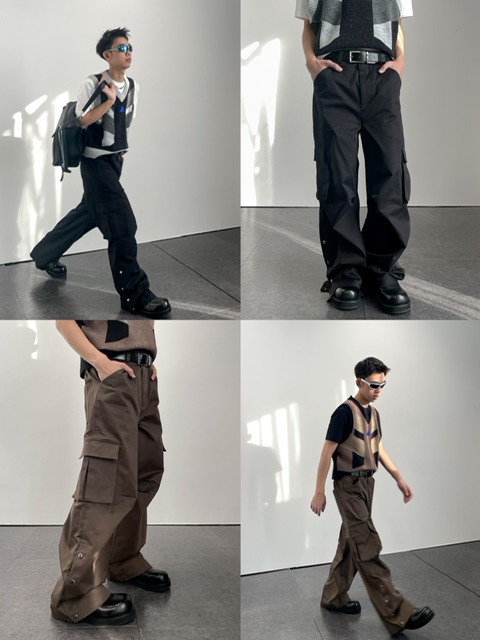 正規品【 ARCH by ROARINGWILD Button Breasted Cargo 】 アーチ ロアニングワイルド パンツ カーゴ カーゴパンツ ブラックパンツ ブラウンパンツ ボトムス ボトム 　Pressing pressing プレッシング プレッシングウェブショップ｜Pressing