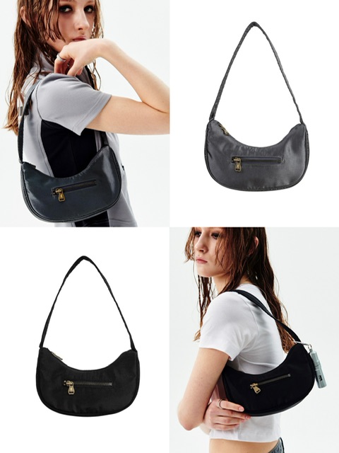 正規品【 runningHIGH ZIPPER POINT MINI HOBO BAG 】 ランニングハイ バッグ 鞄 ホボバッグ ミニバッグ ハンドバッグ 肩掛けバッグ ポイントミニバッグ ファッション小物 ファッションアイテム プレッシング pressing プレッシングウェブショップ pressing web shop