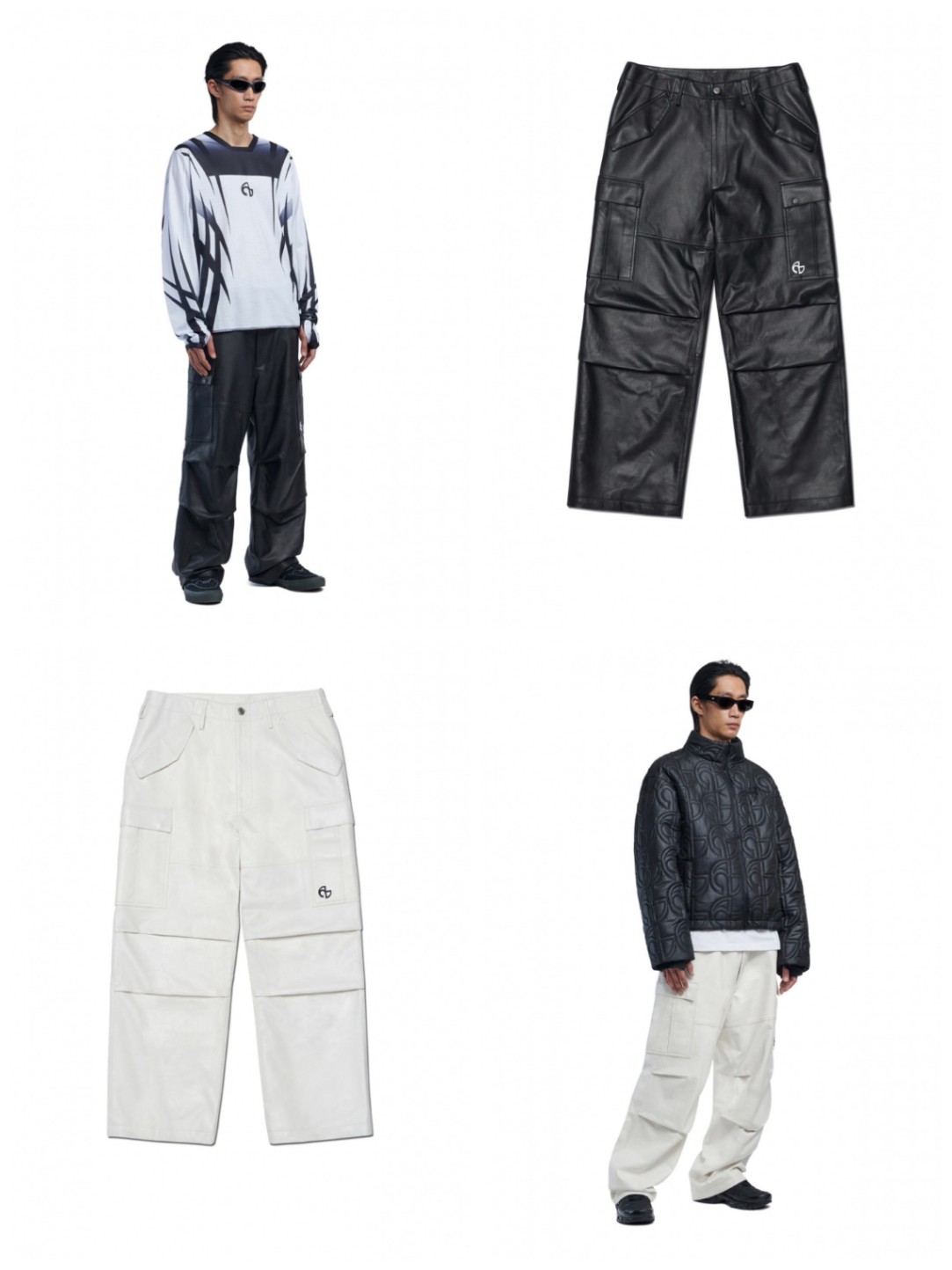 正規品【 NOMANUAL LEATHER CARGO PANTS 】 ノーマニュアル レザーカーゴパンツ カーゴパンツ レザーパンツ デザインパンツ ボトムス Pressing pressing プレッシング プレッシングウェブショップ|Pressing