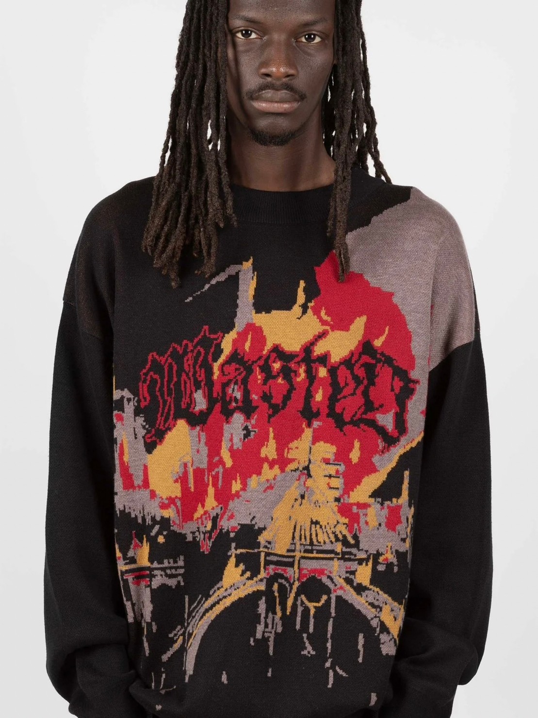 正規品【 WASTED PARIS PULL BELLS 】 ウェイステッドパリス スウェット ニット ニットアイテム スウェットニット プレッシング プレッシングウェブショップ