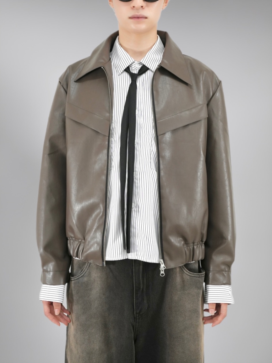 ジャケット・アウター Chikashitsu+ cropped bomber jacket 大阪店WEB限定【Chikashitsu +】cropped mustang bomber jacket