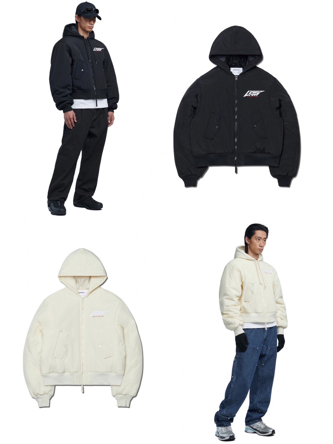正規品【 NOMANUAL HOODED BOMBER JACKET 】 NM ノーマニュアル ジャケット アウター ボンバー ボンバージャケット フーディー フードジャケット ジャケットフーディー 羽織り Pressing pressing プレッシング プレッシングウェブショップ