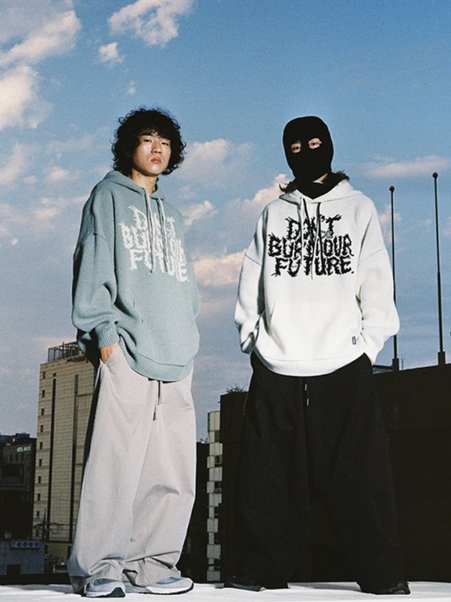 正規品【 AJOBYAJO DBOF Wool Knit Hoodie (9color) 】アジョバイアジョ セーター トップス ニット ニットフーディー ニットトップス ニットアイテム 長袖 長袖トップス カラートップス Pressing pressing プレッシング プレッシングウェブショップ vandy the pink tripp nyc