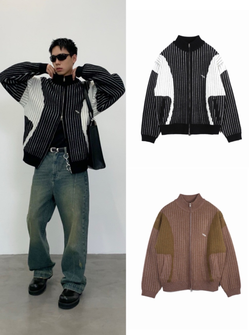 置き目品【 ARCH by ROARINGWILD MACHETE SWEATER 】 アーチ形 ロアニングワイルド トップス ジップセーター スウェーター 編み物 長袖 長袖トップス Pressing pressing プレッシング プレッシングウェブショップ