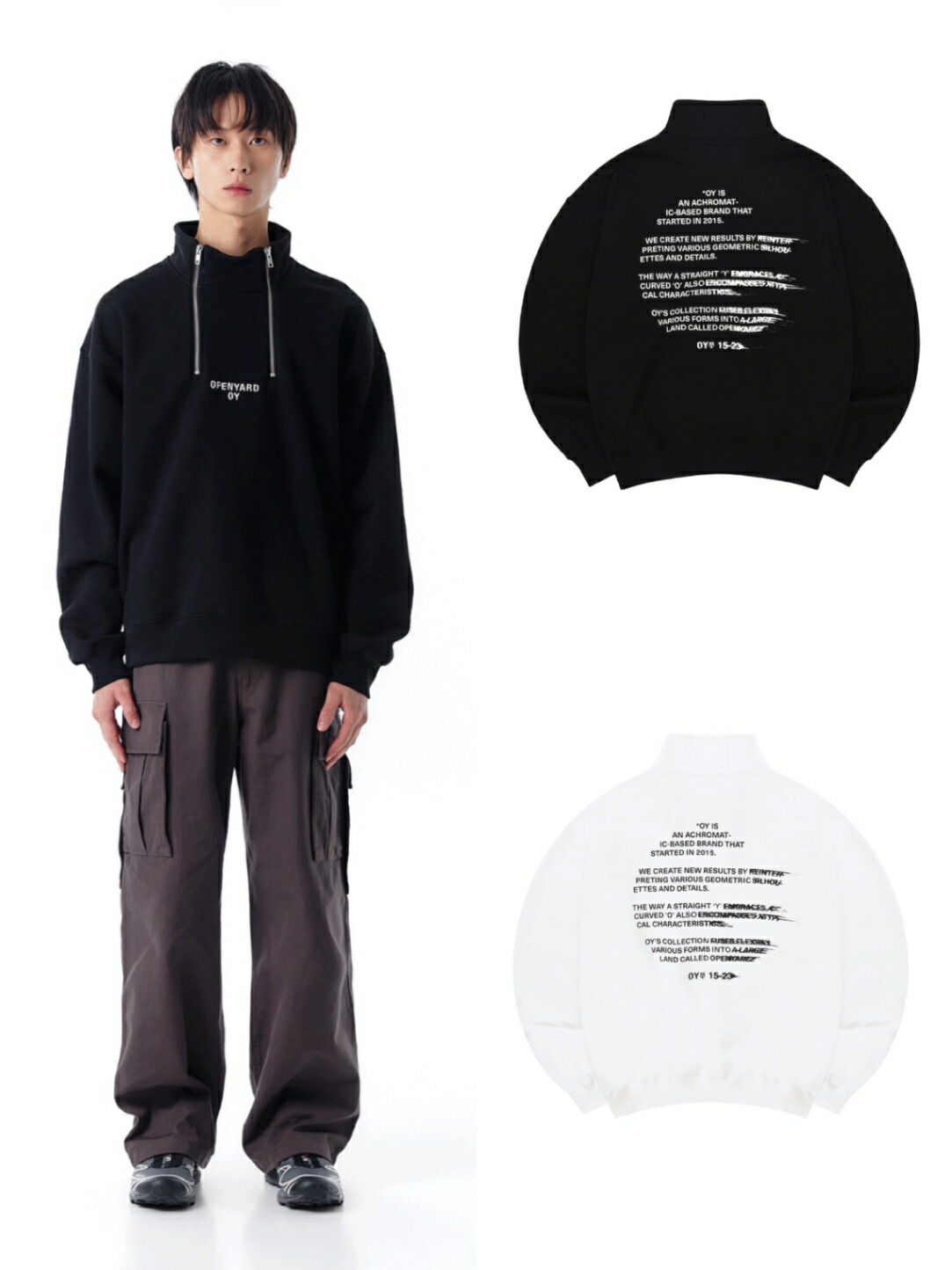正規品【 OY D.Z.N MTM 】 オーワイ トレーナー トップス ロゴスウェット バックデザイン 長袖 Pressing pressing プレッシング プレッシングウェブショップ