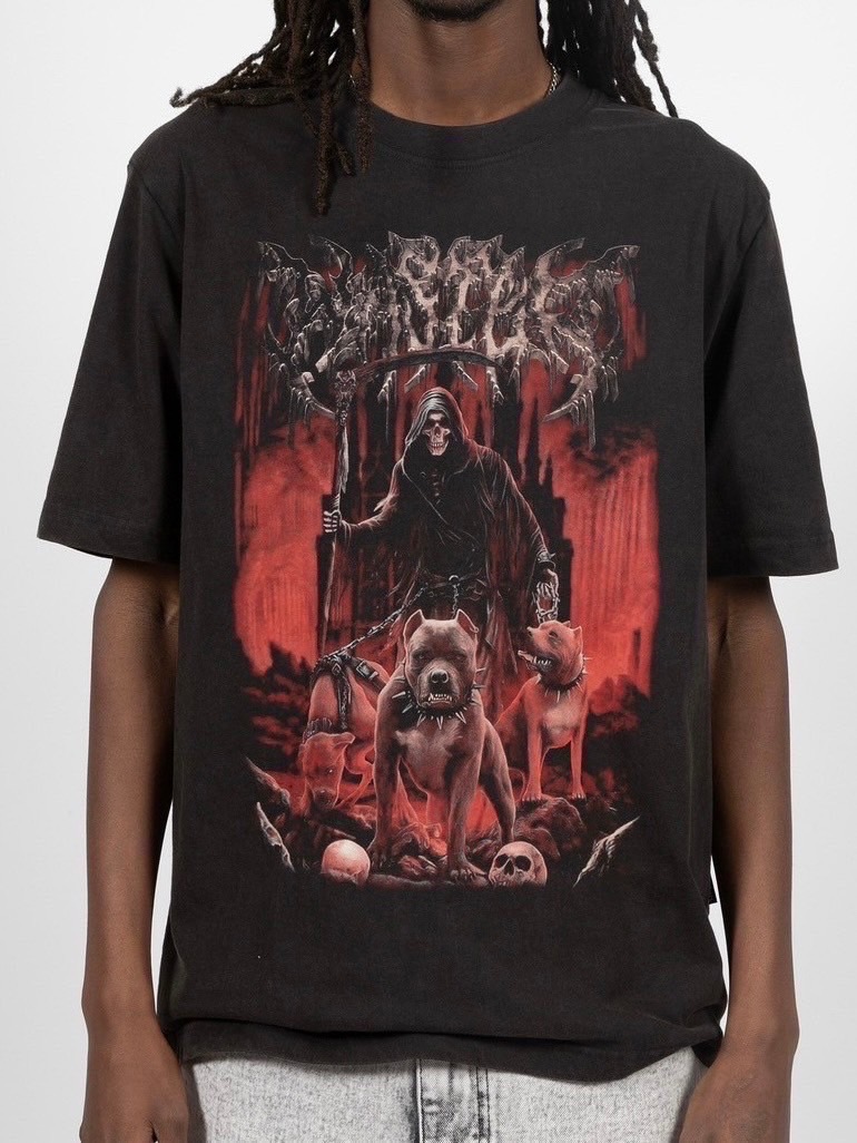 正規品【 WASTED PARIS T-SHIRT HELL GATE 】 ウェイステッドパリス Tシャツ ブラックT 赤 黒 半袖 半袖トップス Pressing pressing プレッシング プレッシングウェブショップ vandy the pink tripp nyc unknown london oy オーワイ supplier unknown GALFY ガルフィー