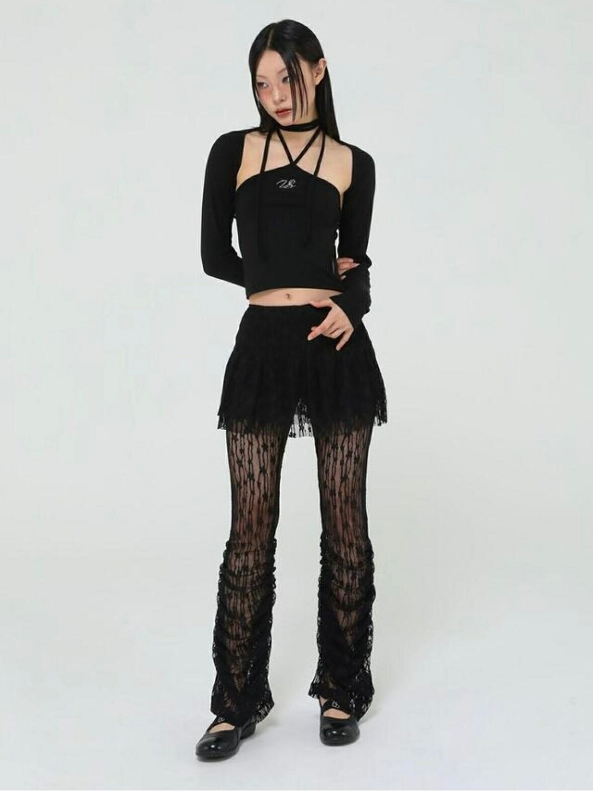 正規品【 Uglyshadow LACE FRILL SKIRT PANTS 】 アグリーシャドウ アグリーシャドー ボトムス ボトム スカート ミニスカ ミニ丈 ショート丈 ショートスカート フリルスカート レースパンツ パンツ スカパン