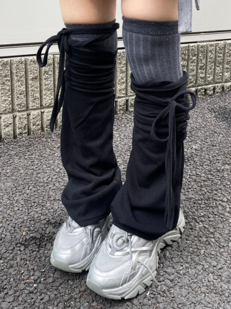 楽天市場】正規品【 XU mix knit leg warmer 】 エックスユー