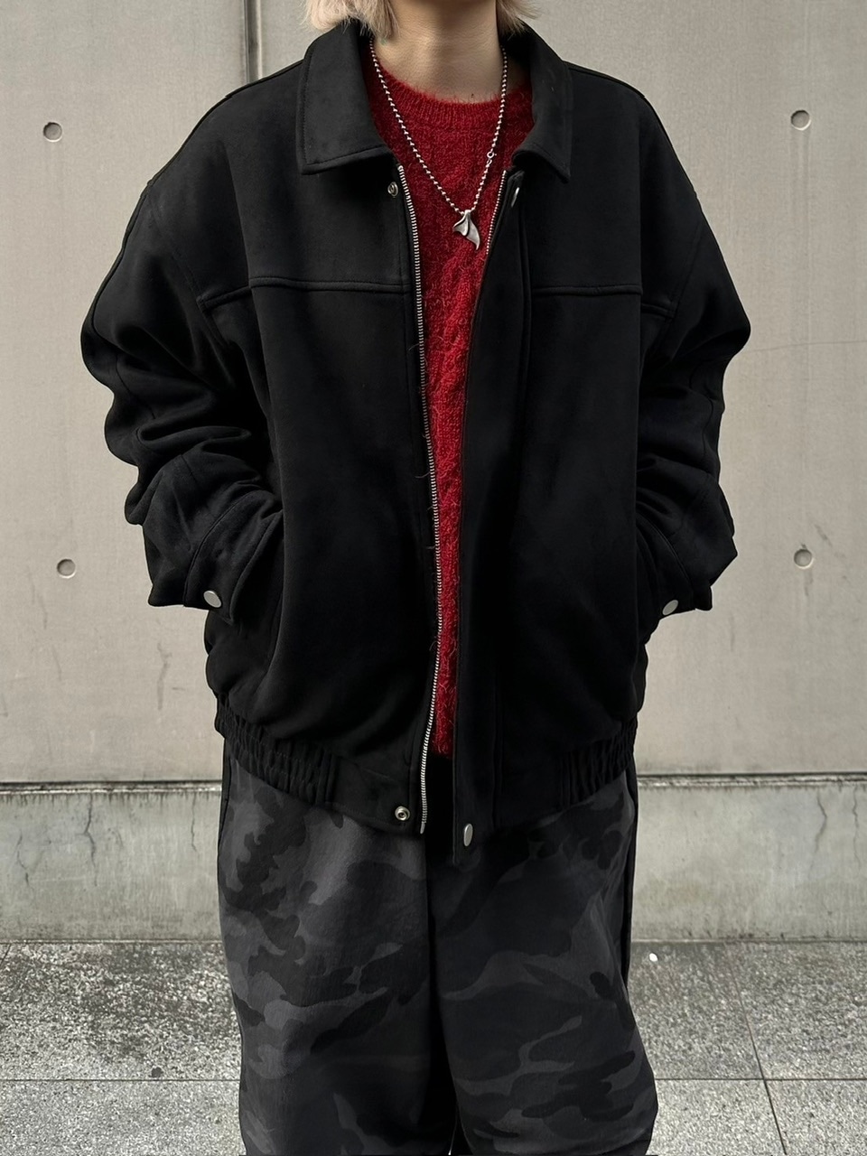 受注制【Chikashitsu +】sand suede blouson｜Pressing 12,373円