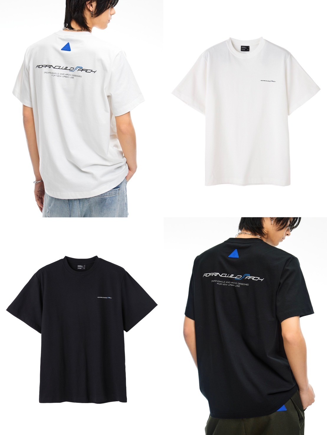 正規品【ARCH by ROARINGWILD Slanted Logo SS Tee】ストリートファッション ARCH by ROARINGWILD 半袖トップス 半袖Tシャツ ロゴTシャツ プリントTシャツ ユニフォームTシャツ スポーツTシャツ ストリートブランド Y2K chikashitsu+ チカシツ チカプラ