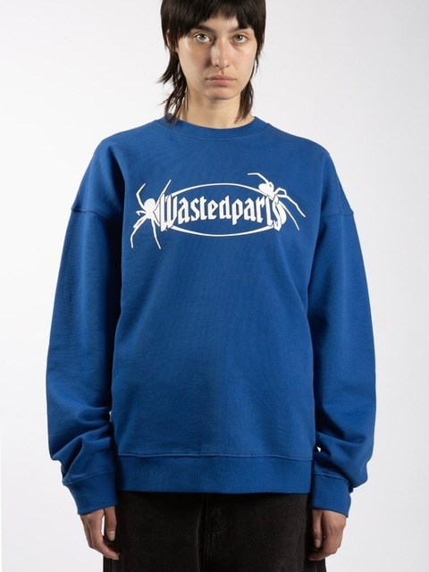 置き目品【WASTED PARIS BOILER RESET CREWNECK】長袖トップス ロゴトップス 流汗 調教師 神のことば情の籠もった 厚地の外套大きさ 春 秋 冬