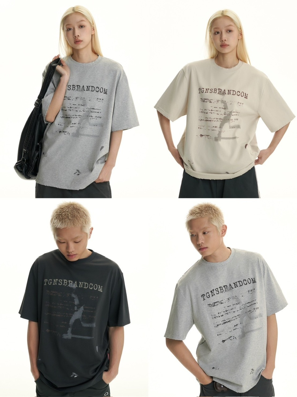 正規品【TGNS Rock Band SS Tee】ストリートファッション TGNS ツーガンズ オーバーサイズ オーバーサイズTシャツ プリントTシャツ 半袖Tシャツ 半袖トップス ロゴTシャツ ワンポイントTシャツ ストリートブランド Y2K ユニセックス