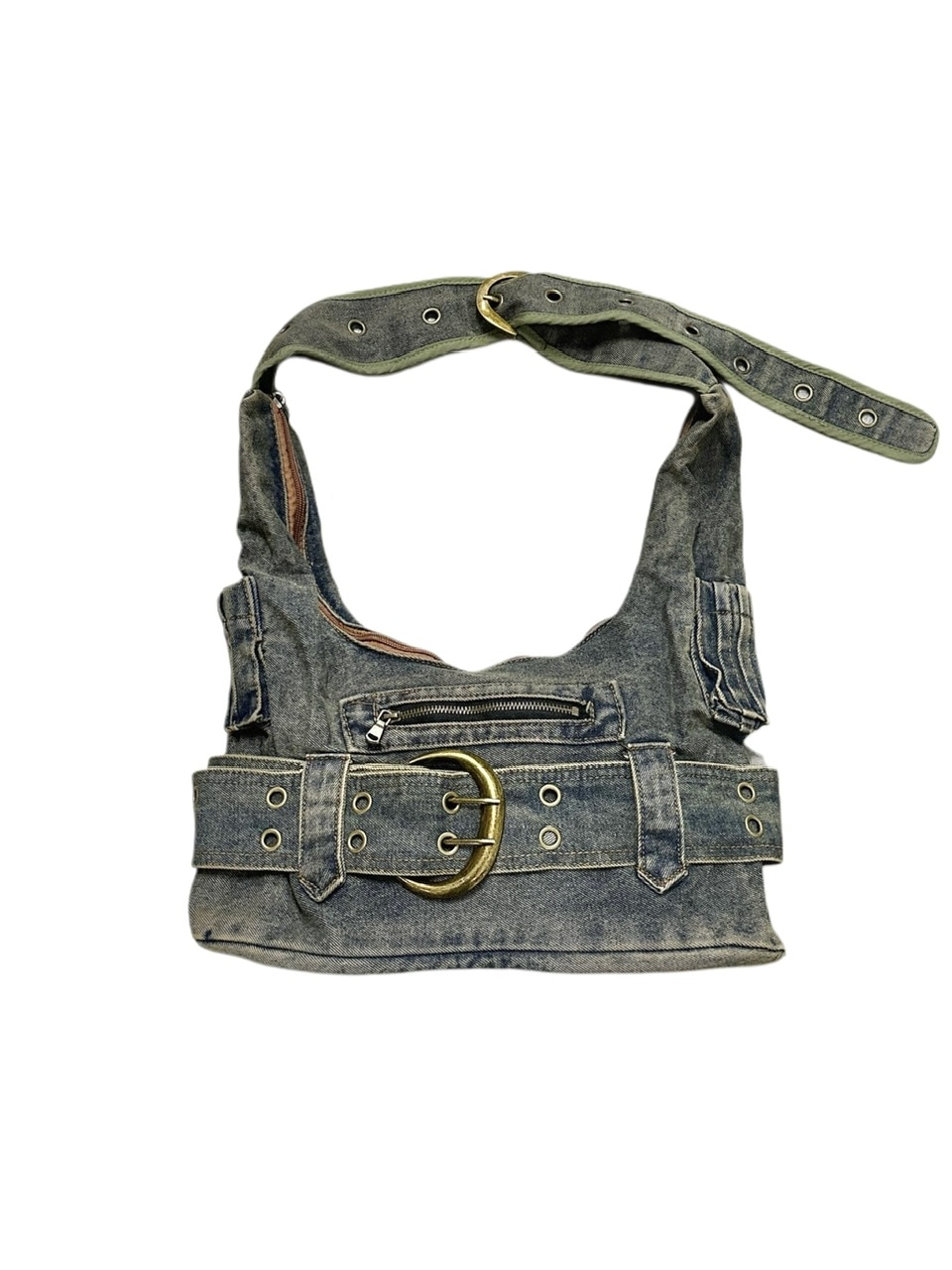 受注制【XU DOG】denim eyelet belt bag 6,092円