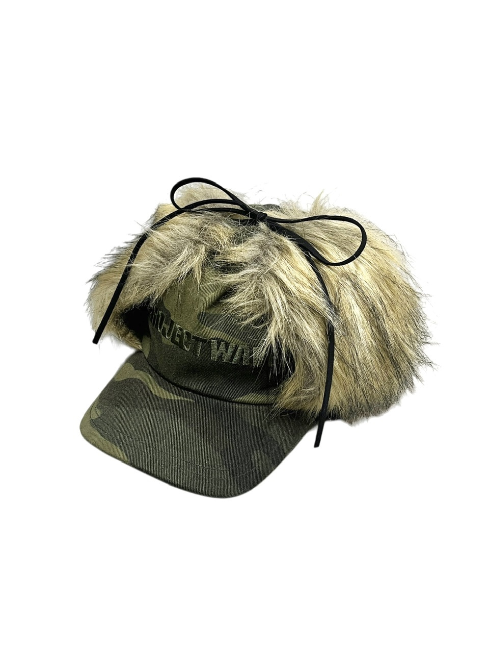 受注制【XU DOG】camouflage fur cap