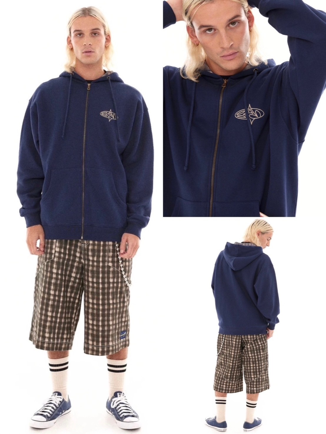 正規品【Basic Pleasure Mode DOGTOWN】パーカー フーディー ジップパーカー ユニセックス オーバーサイズ ストリートファッシファッション