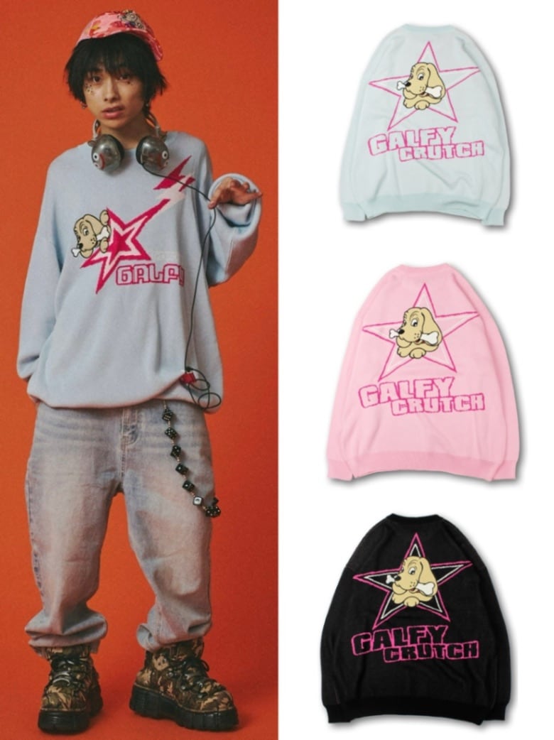 環やね × GALFY コラボ・ニットカーディガン　BLACK　Lサイズ 楽天市場】環やね × GALFY コラボ・ニットカーディガン BLACK