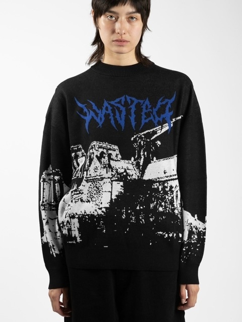 正規品【WASTED PARIS VAULT SWEATER】セーター ニット ニットトップス 長袖トップス オーバーサイズ ユニセックス ストリートファッシファッション