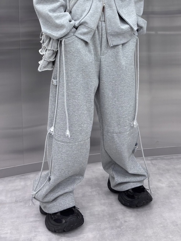 受注制【Chikashitsu +】pocket studs sweat half pants (2color)
