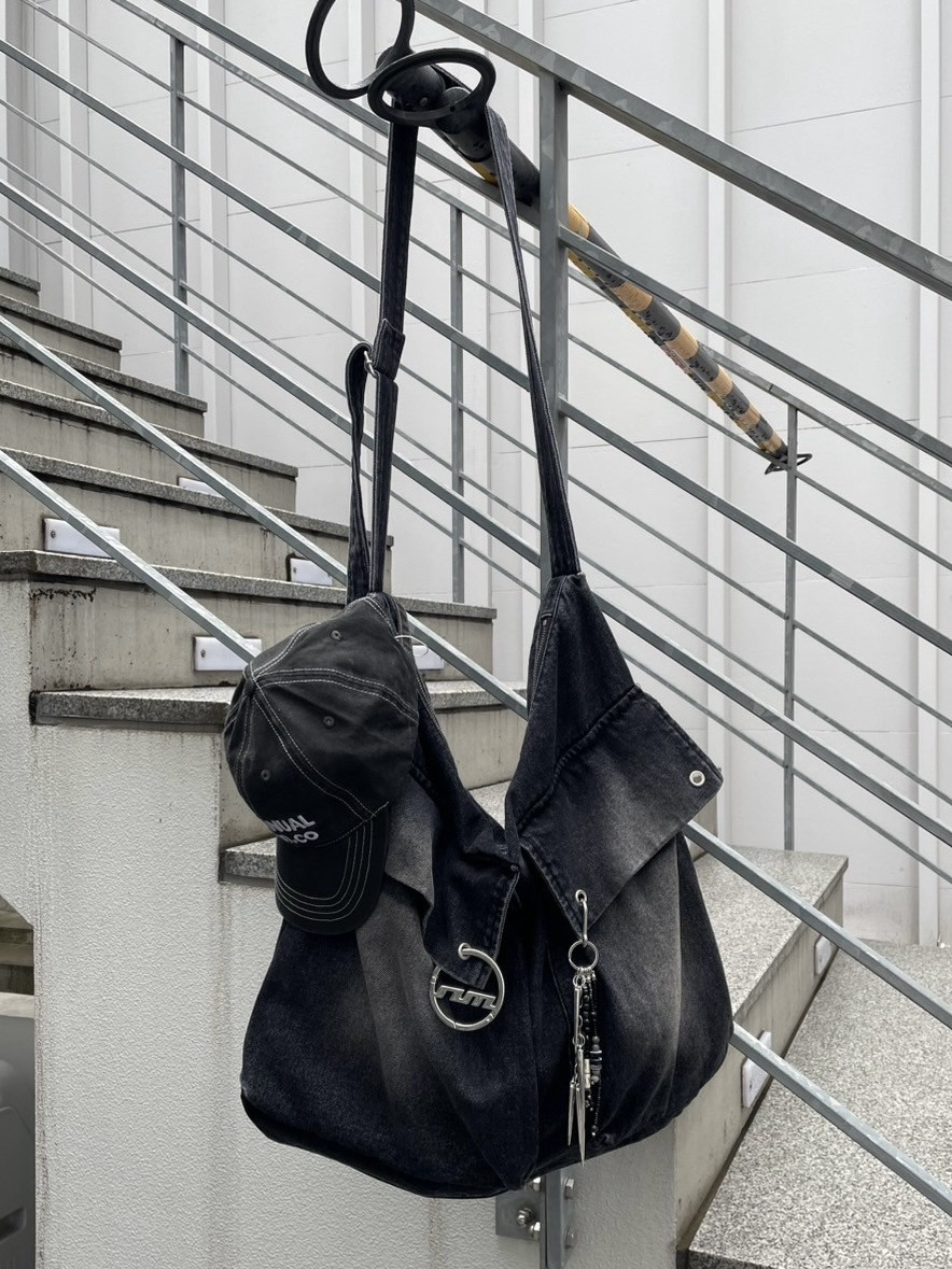受注制【nmtc +】pocket denim shoulder bag｜Pressing