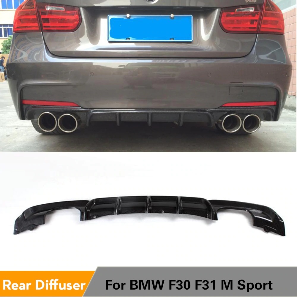 楽天市場】BMW 3シリーズ カーボン リア ディフューザー F30 F30 320i ...
