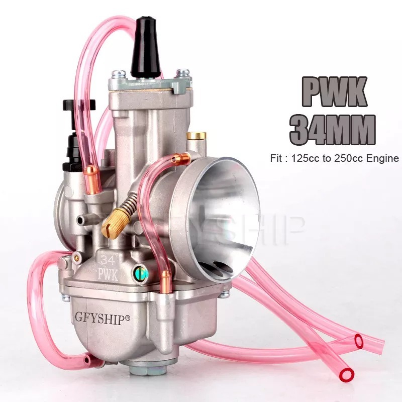 楽天市場】オートバイ PWKレーシングキャブレター 34φ 単気筒250cc