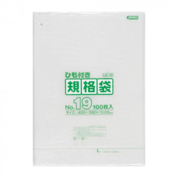 ジャパックス LD規格袋 厚み0.020mm No.18 透明 100枚×5冊×5箱 KN18(a