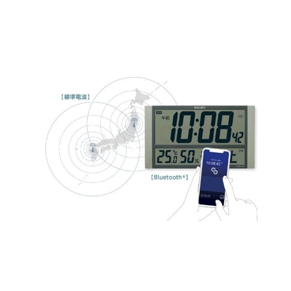 ハイブリッド電波デジタル時計 セイコー セイコー ハイブリッド電波デジタル時計 キャンセル 変更 返品不可 プリティウーマン 掛け時計 Zs450s