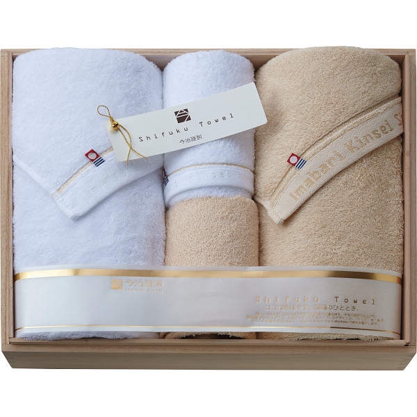 CONCENT 今治謹製 Shifuku Towel（至福タオル） 木箱入り SH2410 (バス