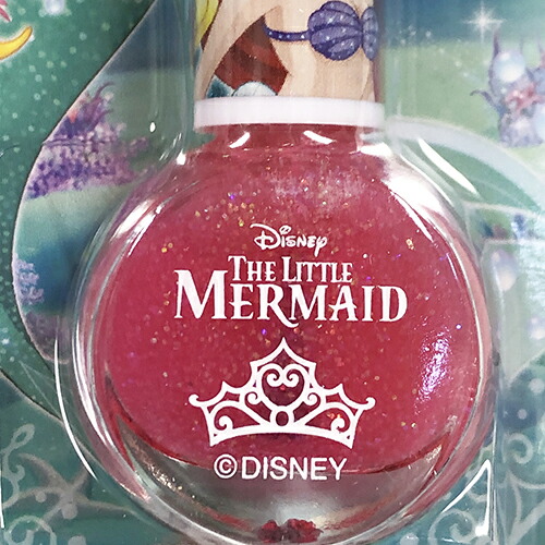 ディズニープリンセス はがせるマニキュア マニキュア Disney 子ども アリエル ラメ ネイル ピンク リトルマーメイド Princess 子供 ホロラメビビット