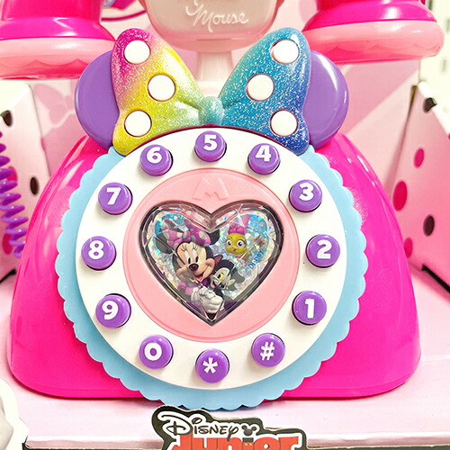 ミニー ハッピーヘルパー おもちゃの電話 おもちゃ 玩具 光る 音が鳴る テレフォン プレゼント ディズニー ミニーちゃん ハッピーヘルパー 女の子 かわいい ピンク レインボー ミニーマウス 海外 輸入品 インポート クリスマス お誕生日 バースデー ギフト