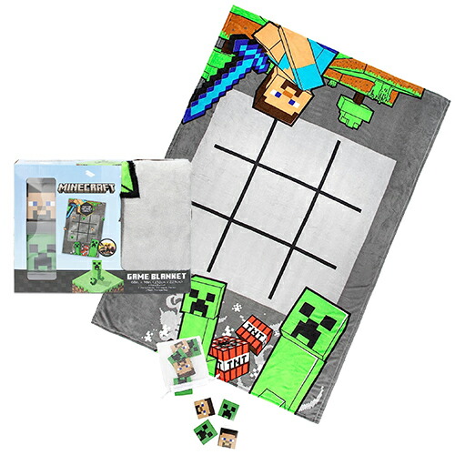 マイクラタオルケット2種セット　Minecraft フリースタオル マイクラタオルケット2種セット Minecraft フリースタオル