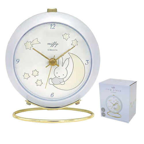 楽天市場】目覚まし時計 時計 ミッフィー リングクロック ( ペール