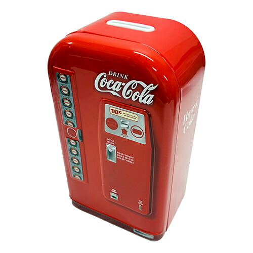 楽天市場】コカ・コーラ 自販機型 貯金箱 ( Red×Gray ) 19151b コーラ