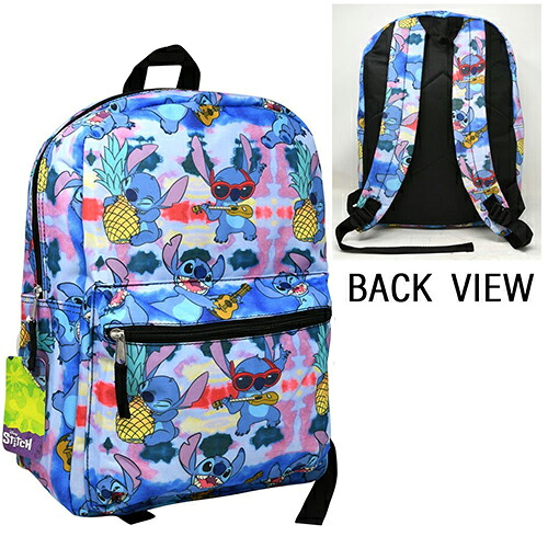 スティッチ リュック 16インチ ( All Over Print パイナップル ) 20707 バッグ リュックサック バックパック ディズニー キャラクター グッズ 雑貨 キッズ 男の子 女の子 Disney STITCH 16\