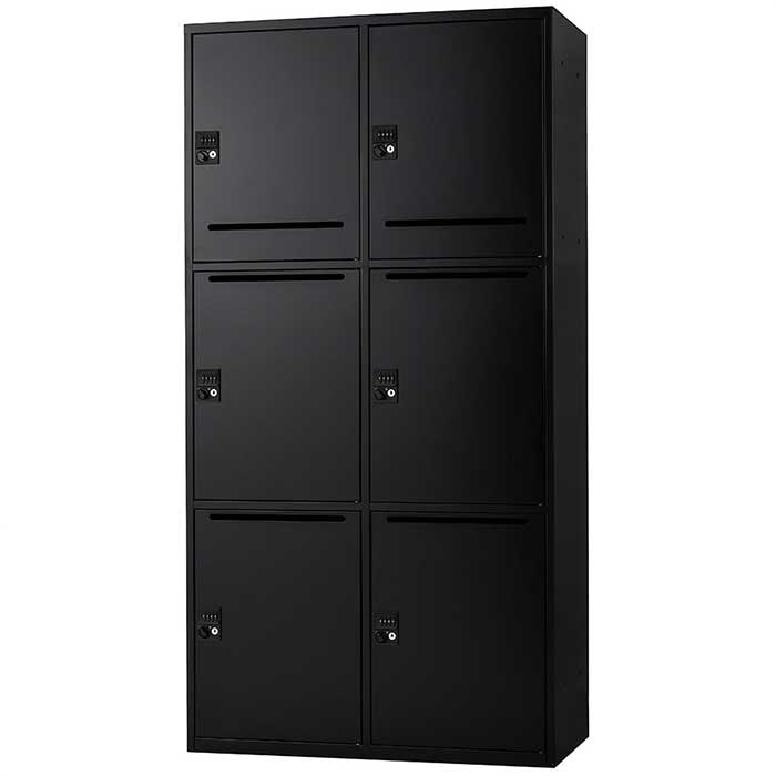 安心の定価販売 楽天市場 パーソネルロッカー Ipl 6htｅ 6人用 ｉｃ錠タイプ 幅9mm 奥行450mm 高さ1752mm ボックス ３段 ２列 スチール製 キャビネット 個人ロッカー 整理 収納 オフィス 貴重品ロッカー 備品ロッカー 事務所 ホワイト ブラック ２色 オフィス家具