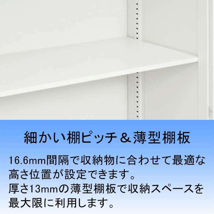 新入荷 流行 両開き書庫 上下兼用 幅800×奥行450×高さ1170mm バリアス