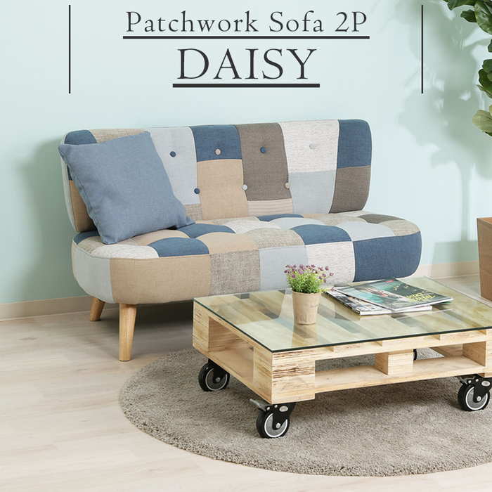 パッチワークデザイン 二人掛けソファ　デイジー ソファ2P デイジー | 家具,ソファ | BISQUE/ビスクショップ 暮らしの
